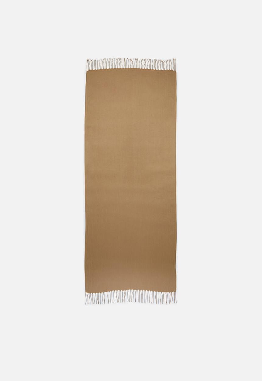 edit - Fringed infinity scarf - beige
