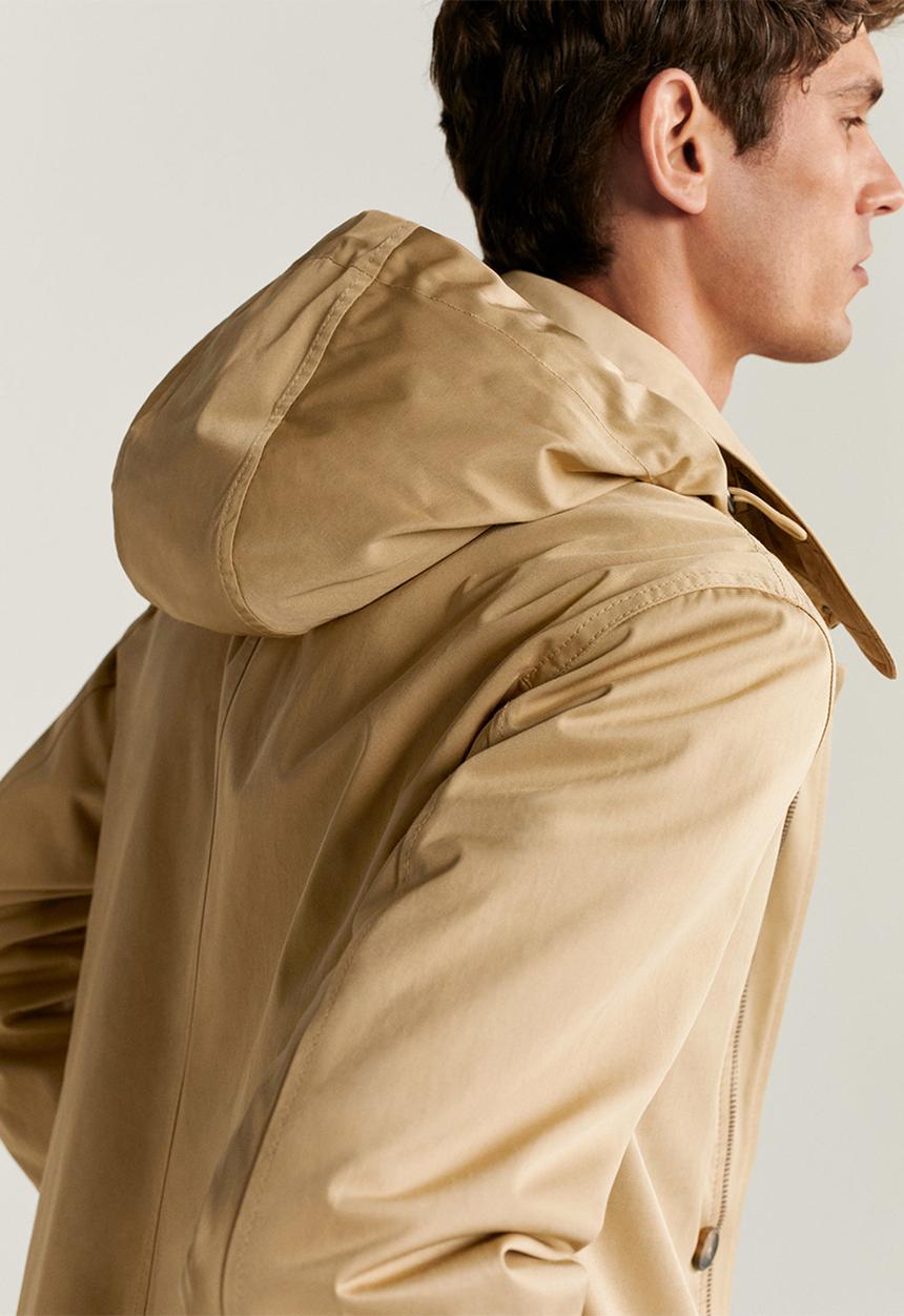 MANGO - Chayton jacket - brown lt