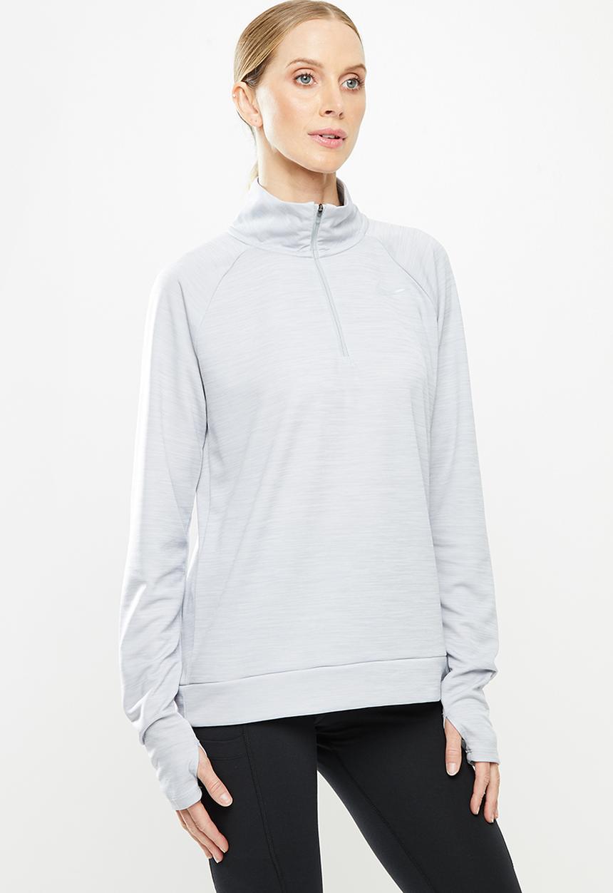 Nike - 1/2 zip through running pacer - grey