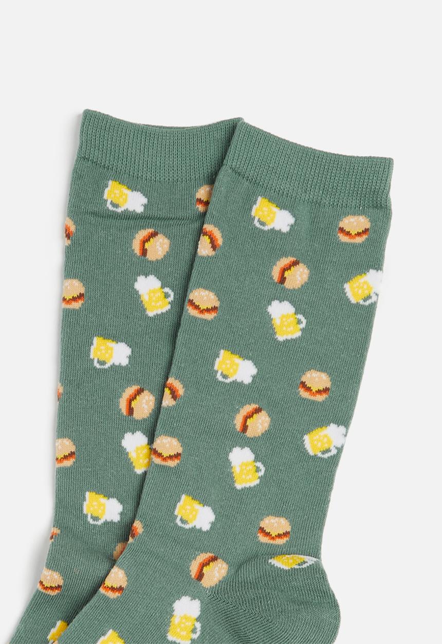 Cotton On - Mens novelty socks - green