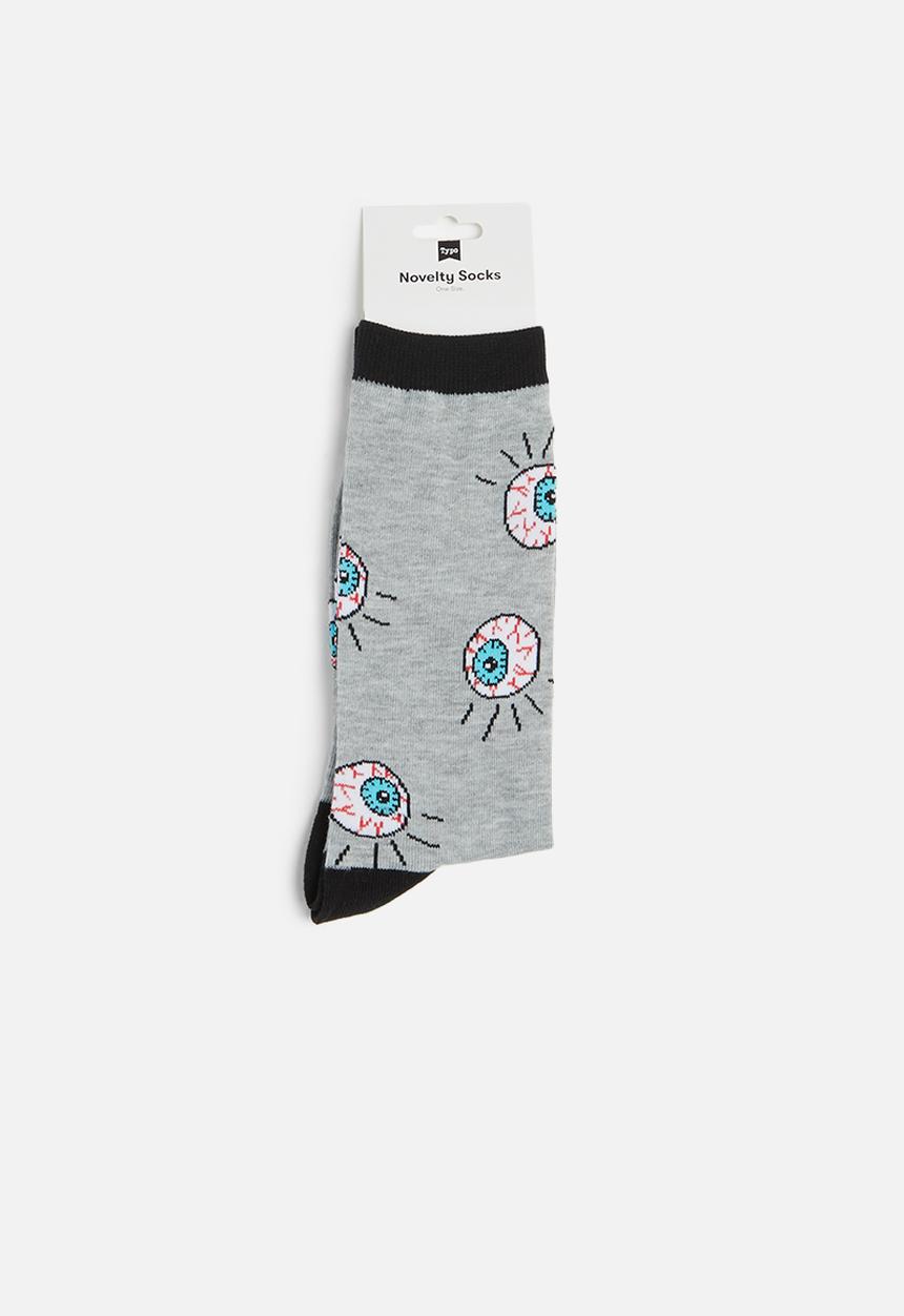 Cotton On - Mens novelty socks - grey 
