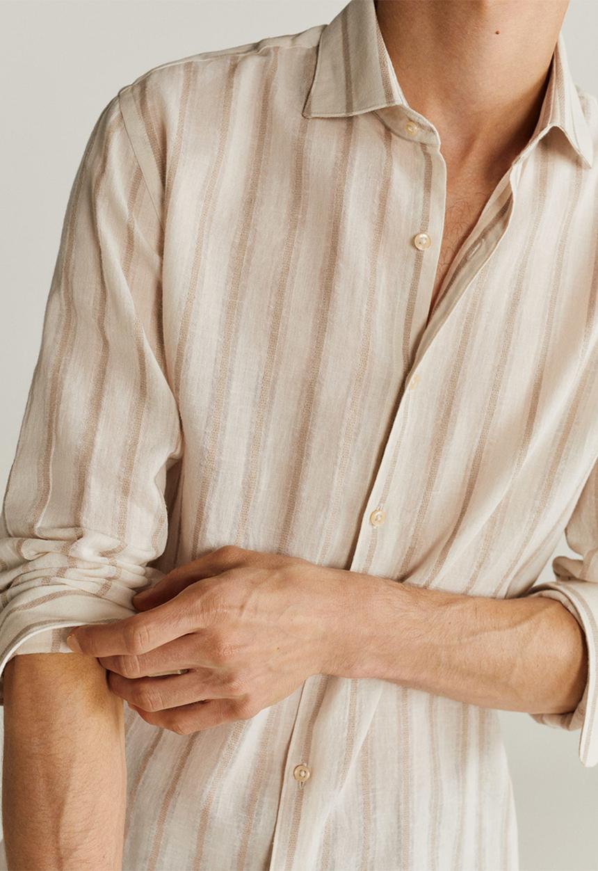 MANGO - Torpe shirt - beige