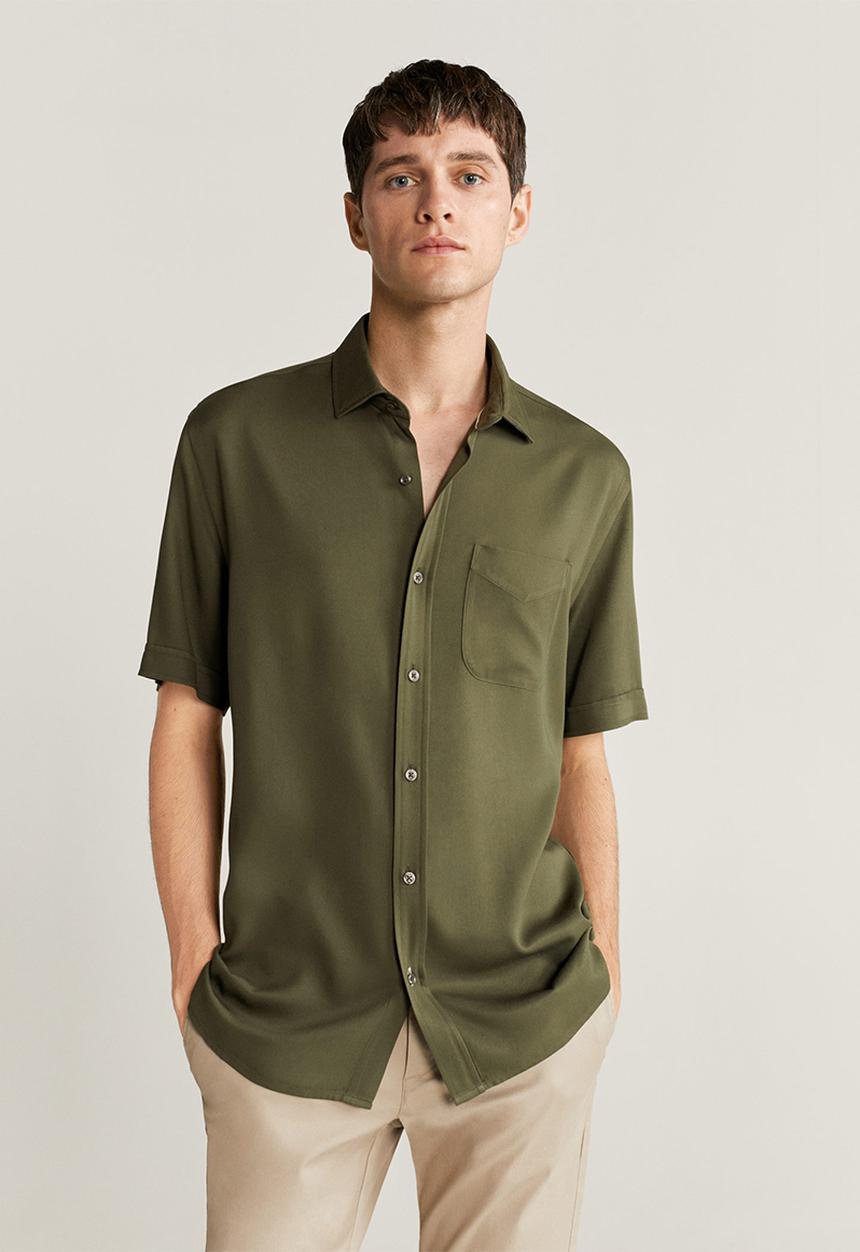 MANGO - Toledo shirt - khaki