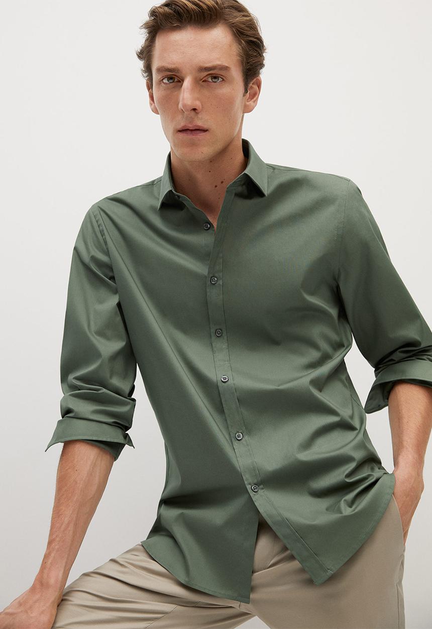 MANGO - Play shirt - khaki