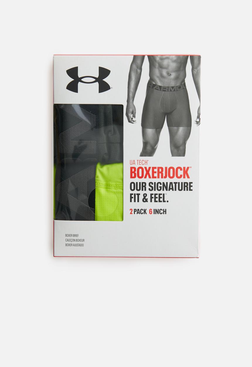 Under Armour - UA tech 6in 2 pack - green & khaki 