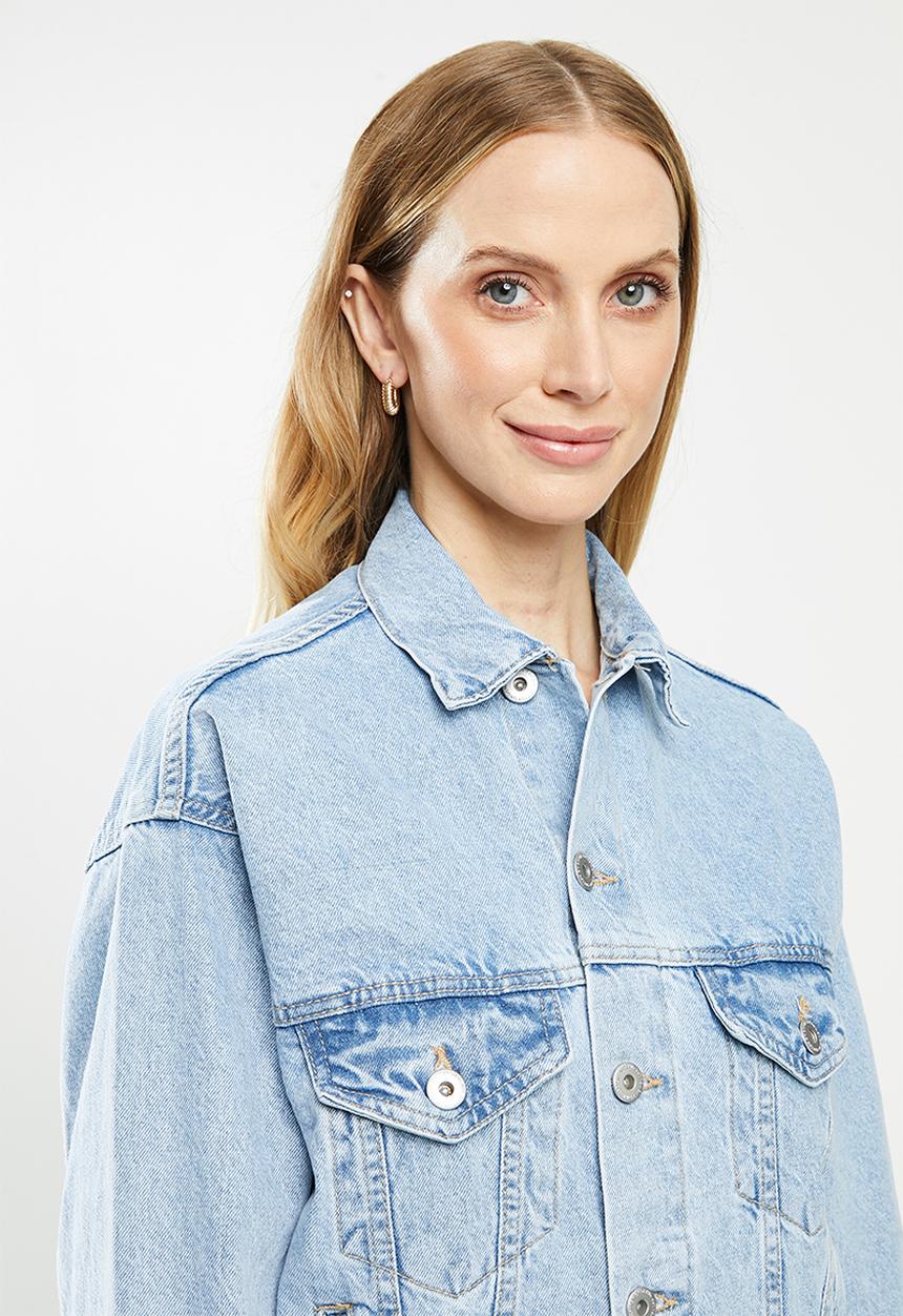 Cotton On - Ultimate oversized denim jacket - blue