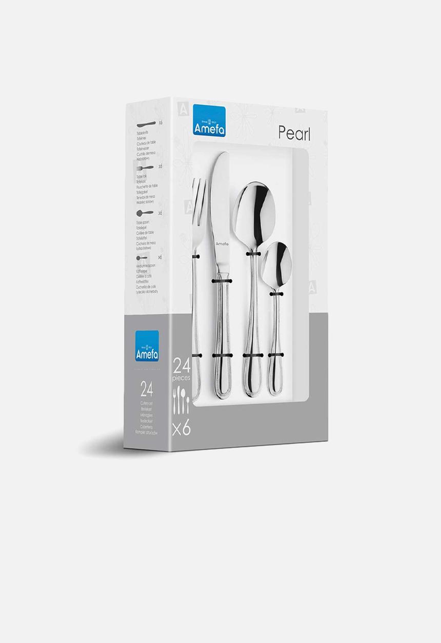 Amefa - Pearl 24 piece set - stainless steel
