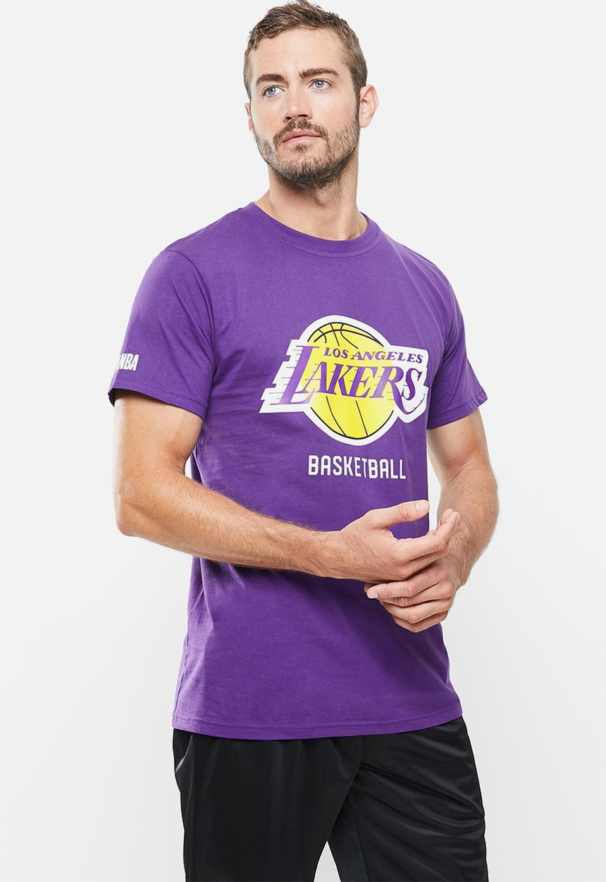 NBA - Lakers basketball printed T-shirt - purple