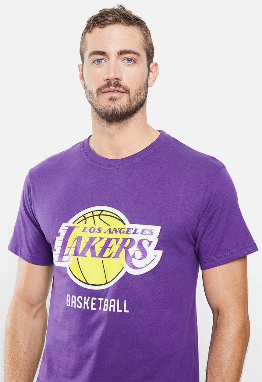 NBA - Lakers basketball printed T-shirt - purple