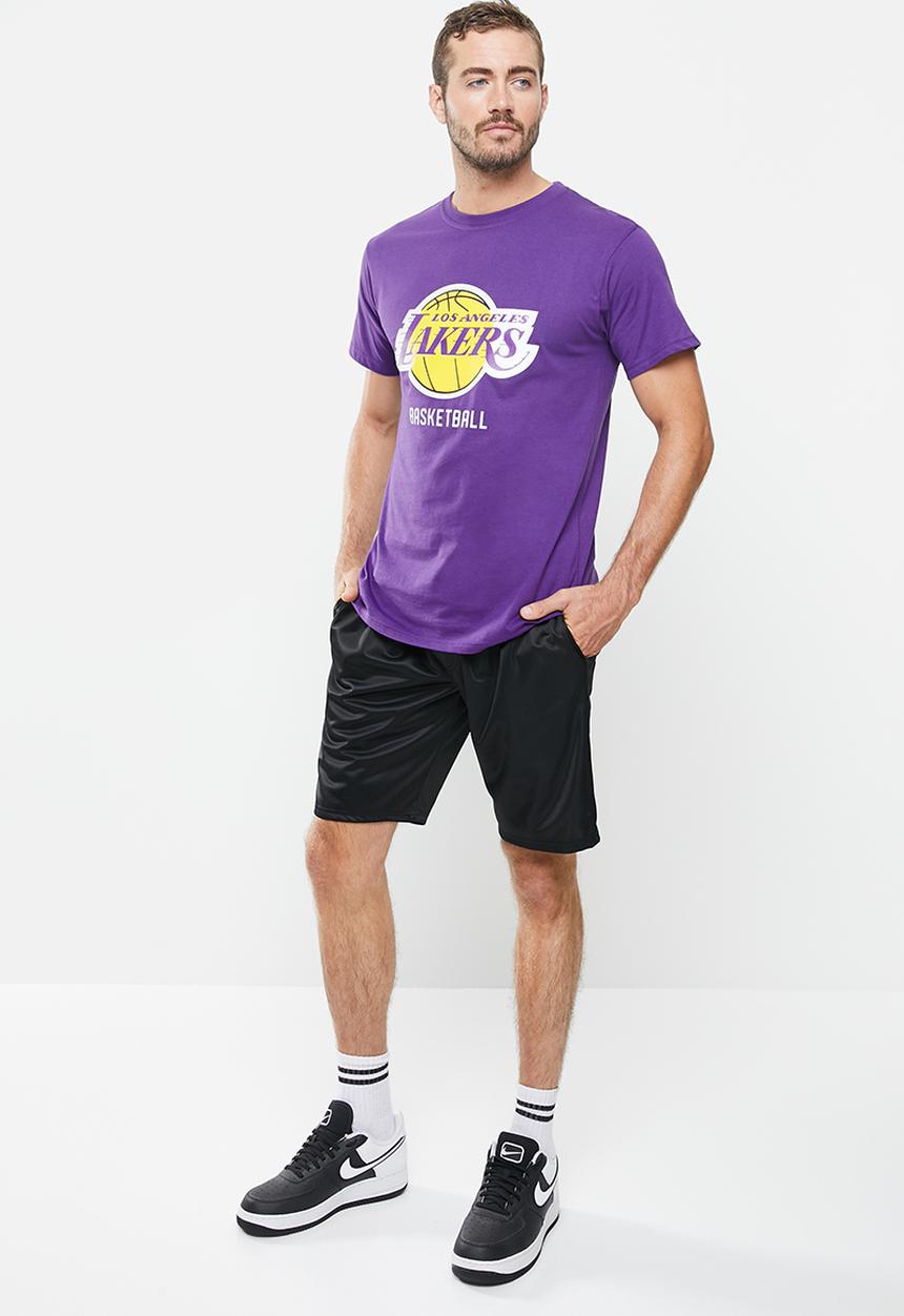 NBA - Lakers basketball printed T-shirt - purple