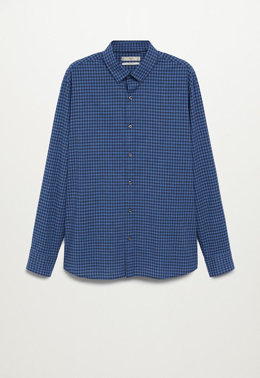 MANGO - Vichy shirt - blue
