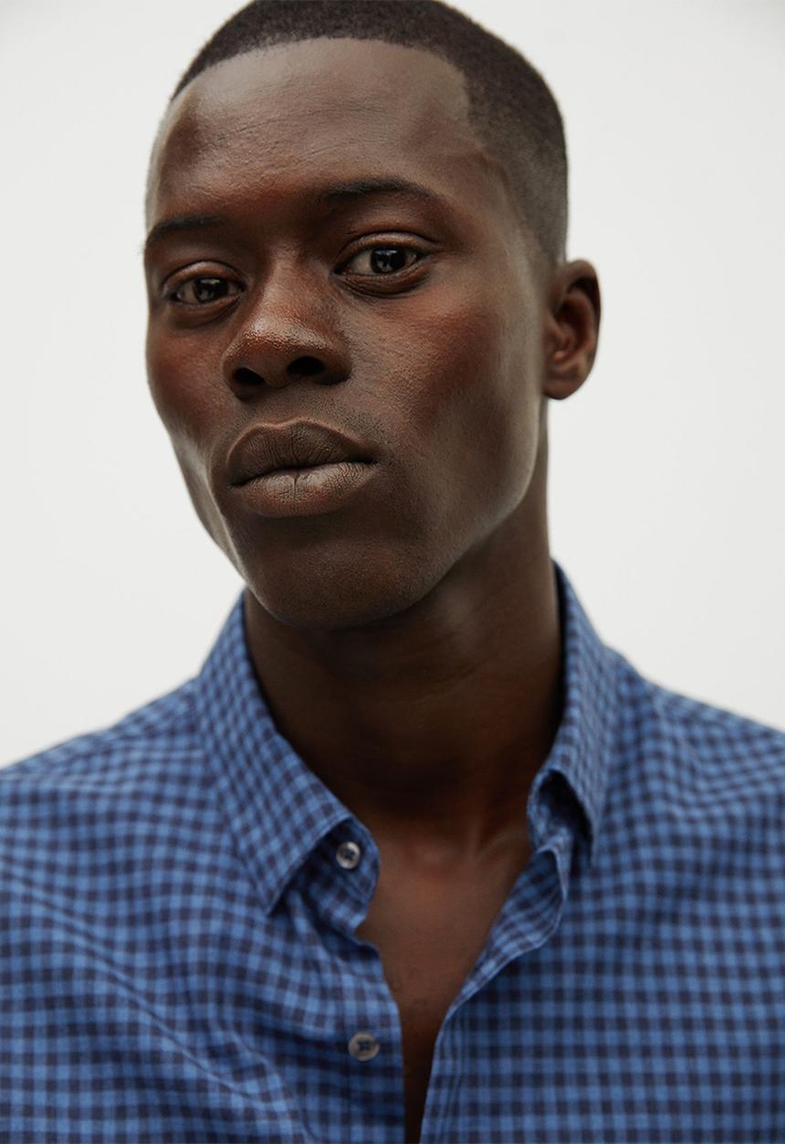 MANGO - Vichy shirt - blue