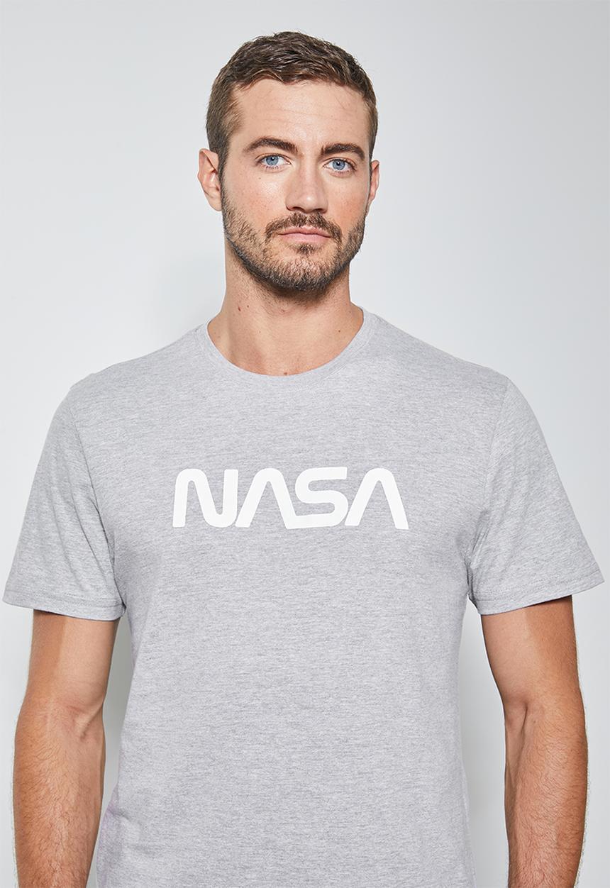 Superbalist - Nasa logo crew neck tee - grey