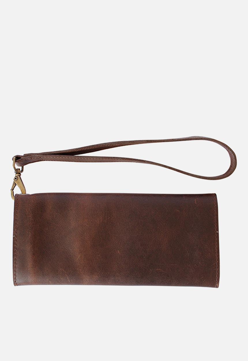 Escape Society - Conquest travel wallet - dark brown