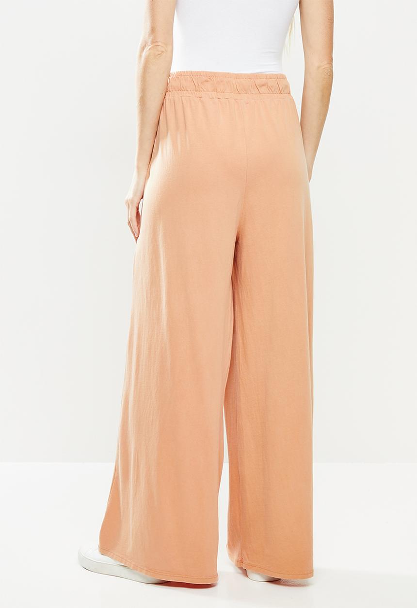 Cotton On - Wide leg lounge track pant - rust