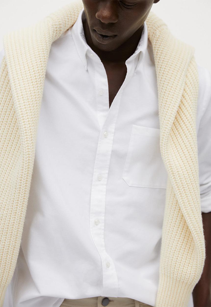 MANGO - Oxford shirt - white