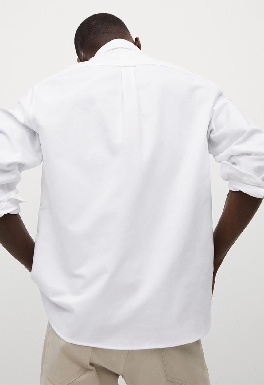 MANGO - Oxford shirt - white