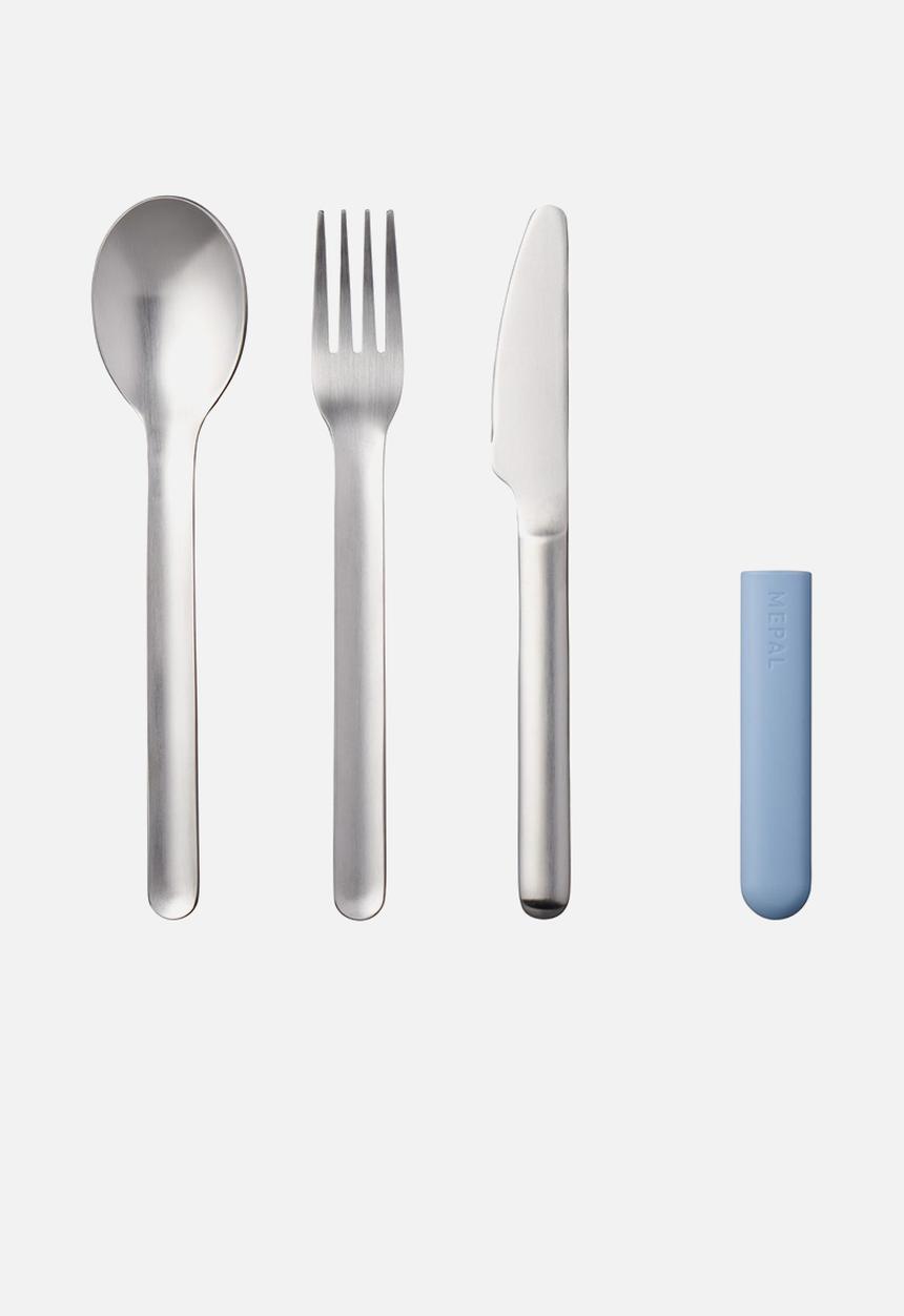 Mepal - Bloom 3 piece cutlery set - nordic blue
