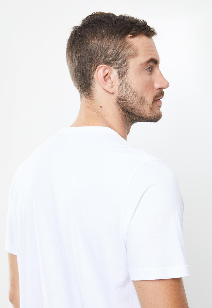 Cotton On - 3 Pack mens essential henley tee - white