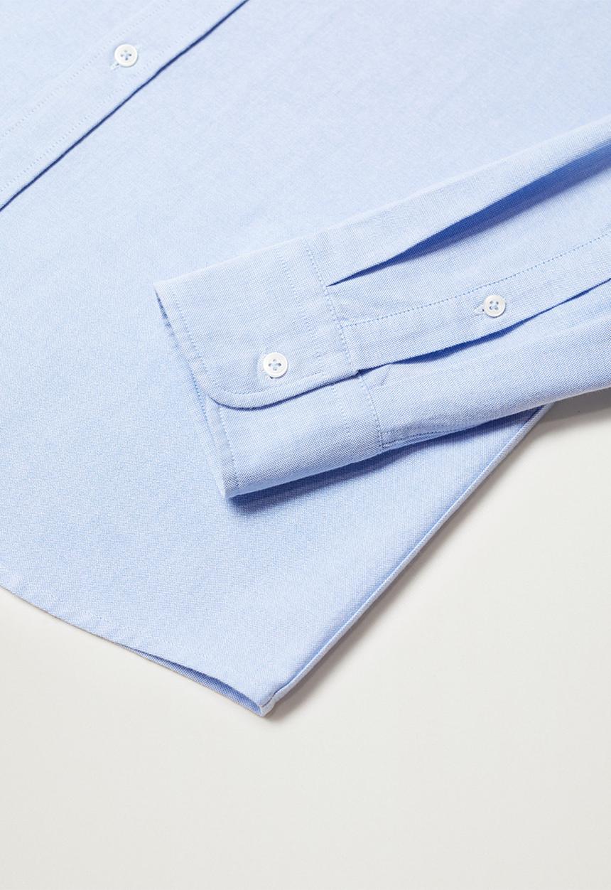 MANGO - Oxford shirt - blue lt
