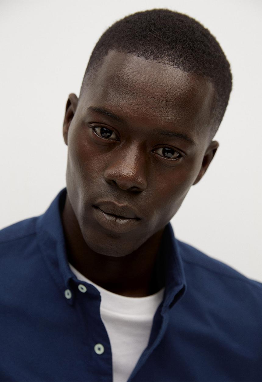 MANGO - Oxford  shirt- navy