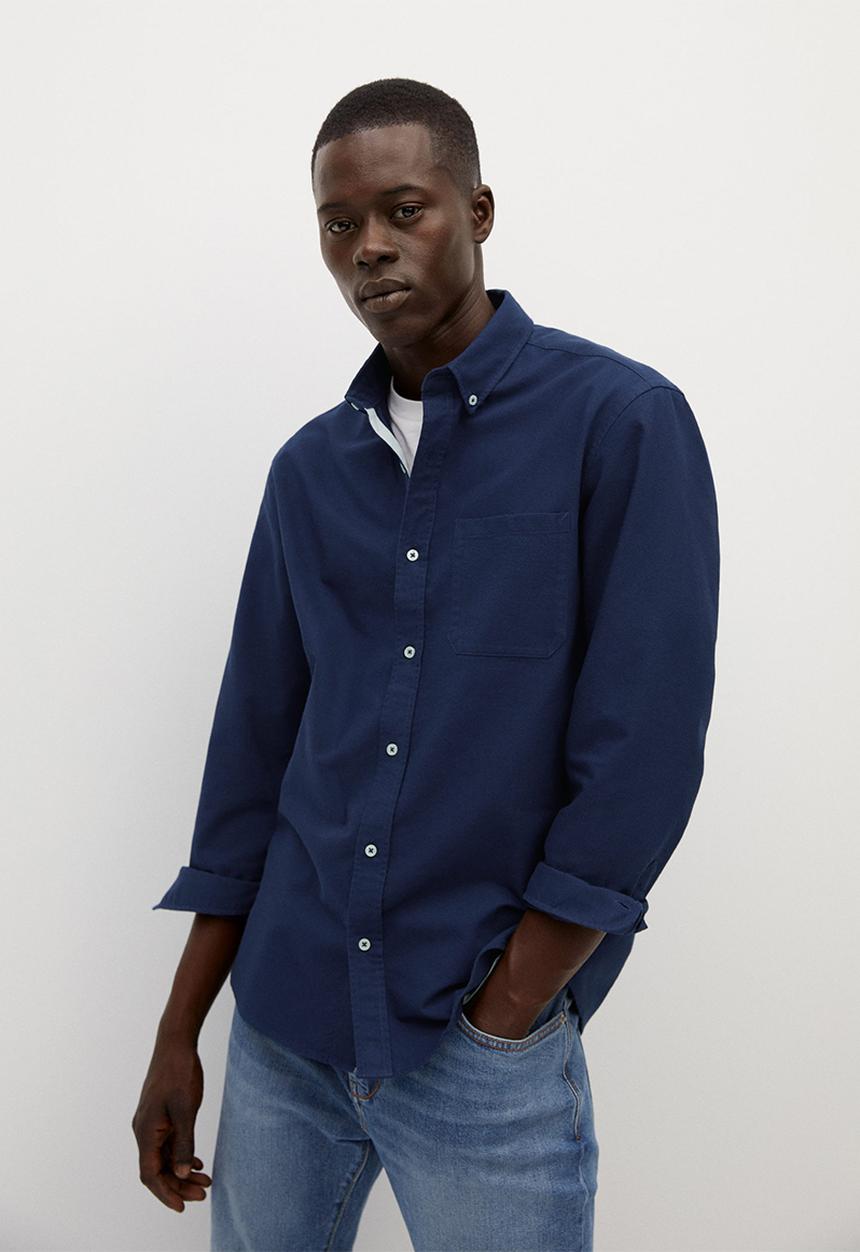 MANGO - Oxford  shirt- navy