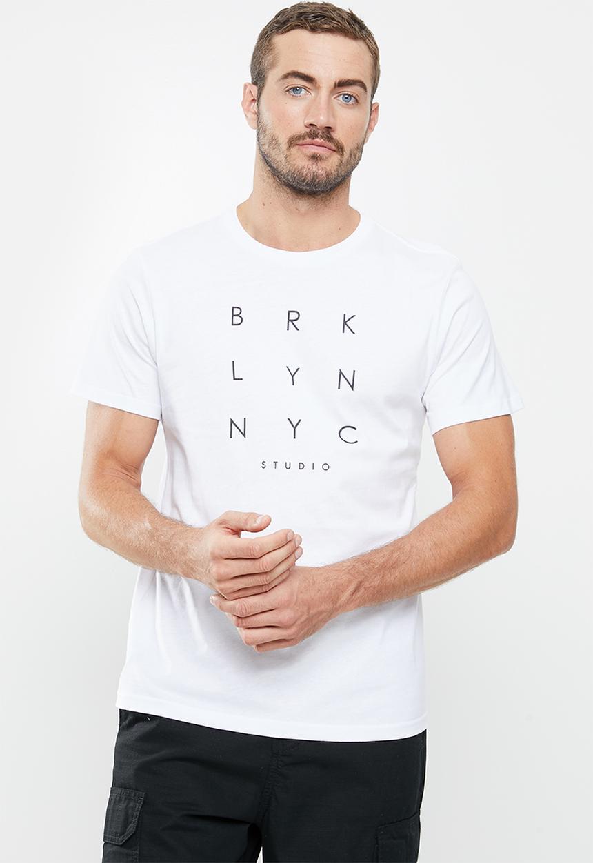 Cotton On - Tbar text T-shirt - white