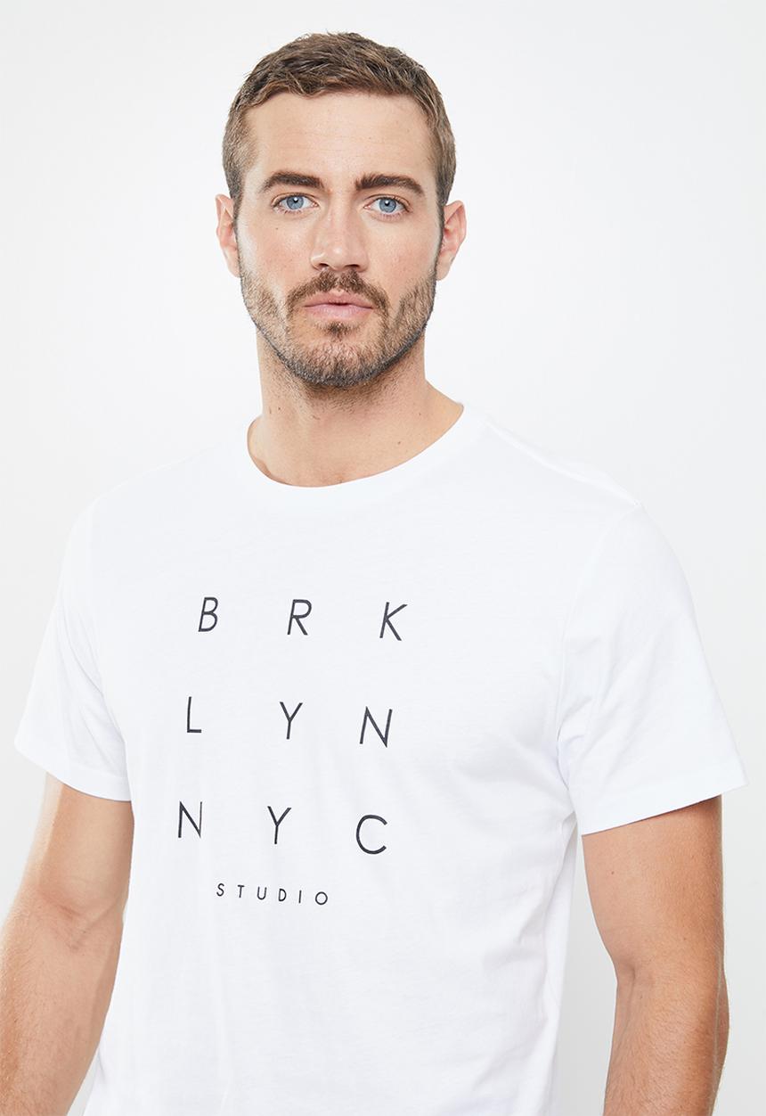 Cotton On - Tbar text T-shirt - white
