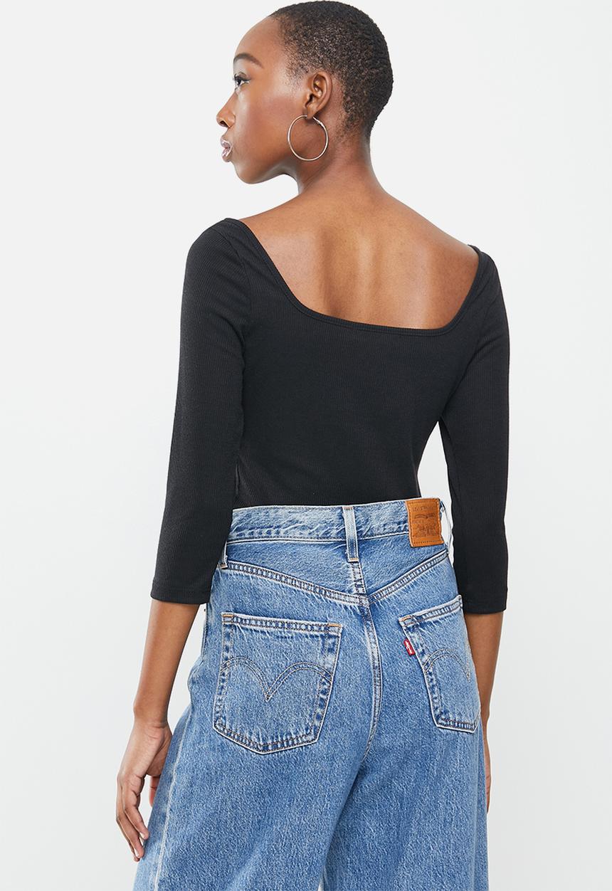 Glamorous - Satina top - black