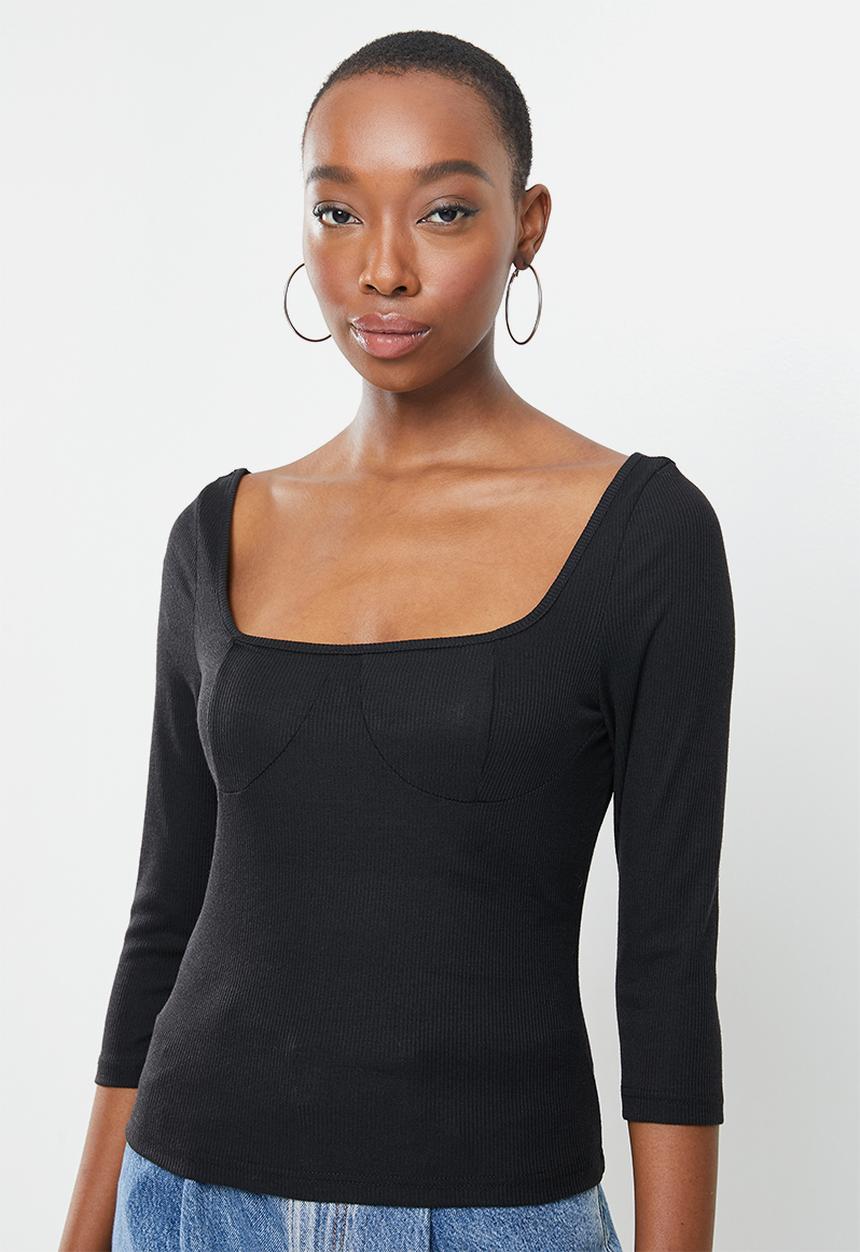 Glamorous - Satina top - black