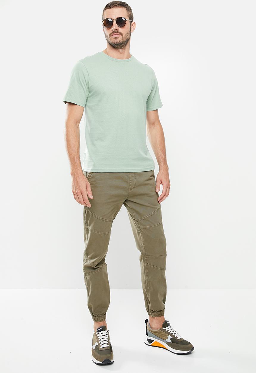 Cotton On - Essential crew T-shirt - sea foam