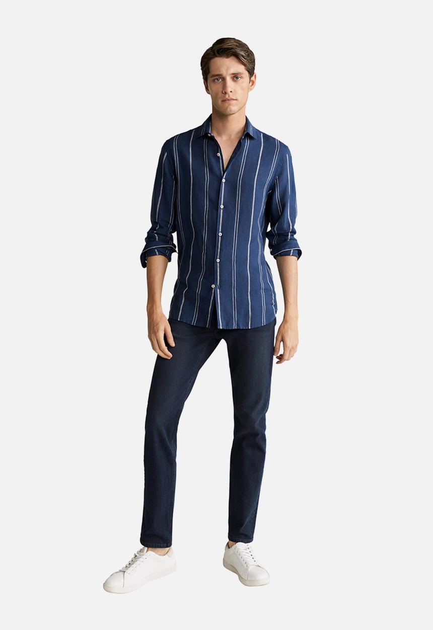 MANGO - Tami shirt - navy