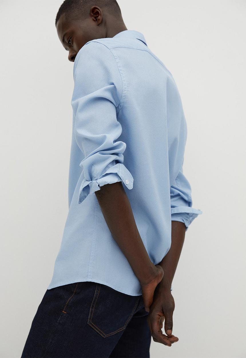 MANGO - Arthur shirt- blue lt