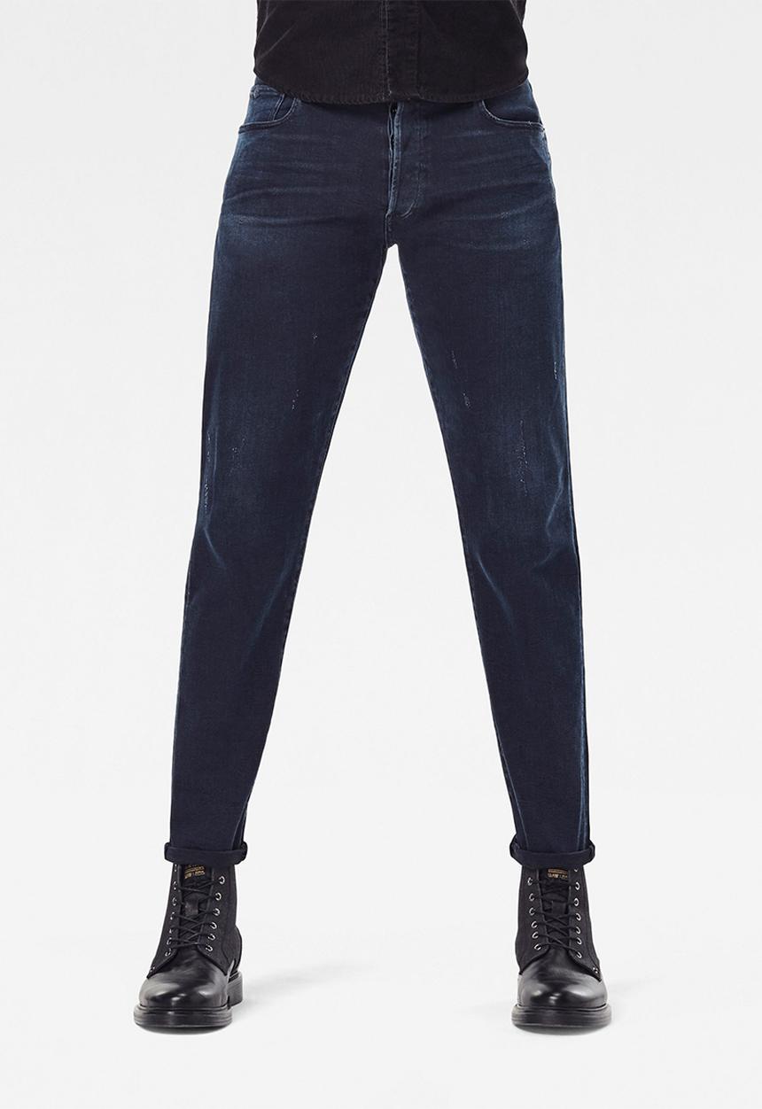 G-STAR - 3301 slim rink superstretch jeans - worn in eve destroyed