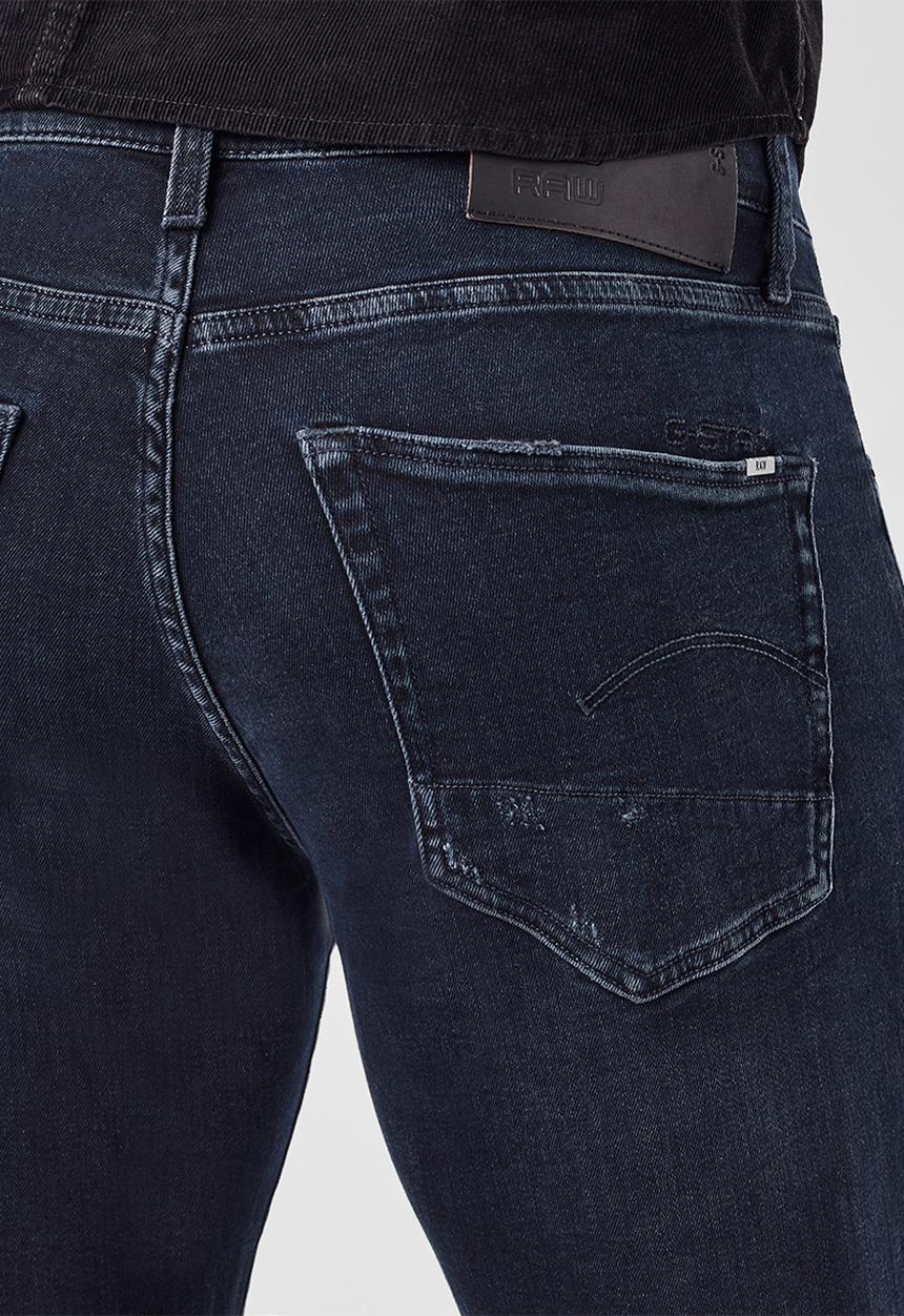 G-STAR - 3301 slim rink superstretch jeans - worn in eve destroyed