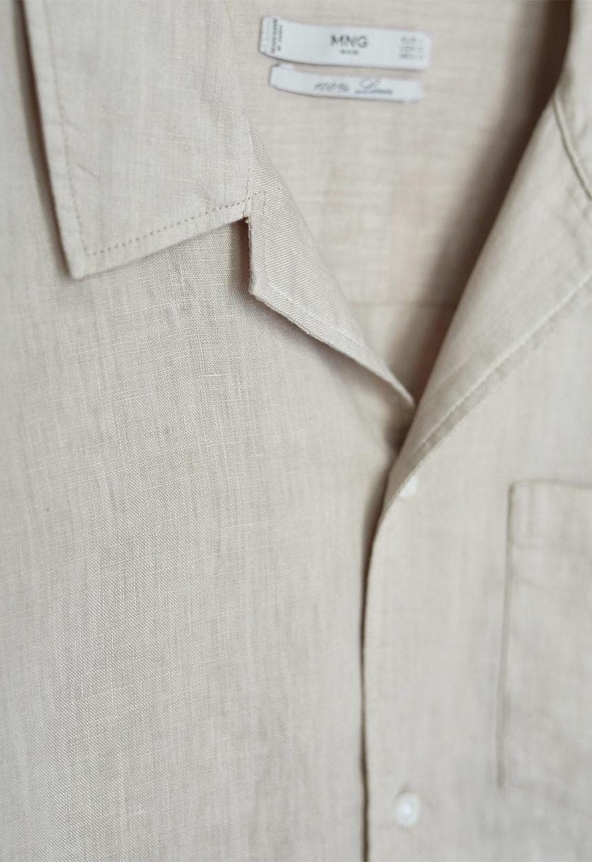 MANGO - Hawai shirt - beige