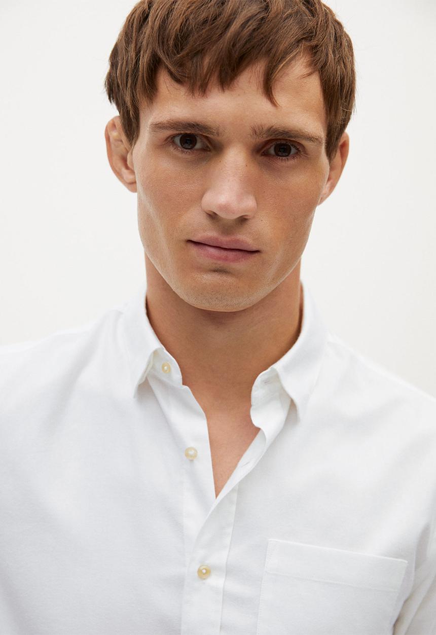 MANGO - Twill shirt - white