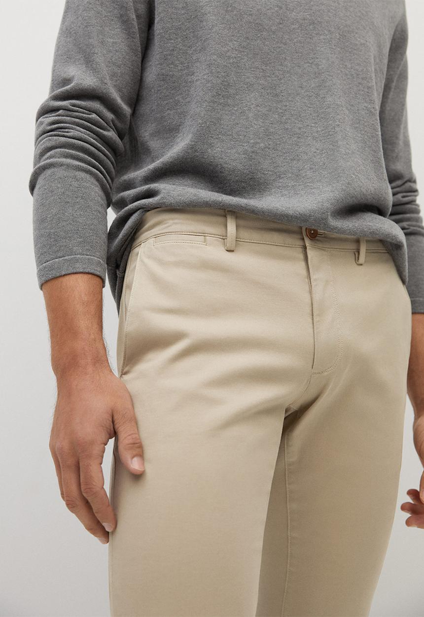 MANGO - Barna trousers - lt beige