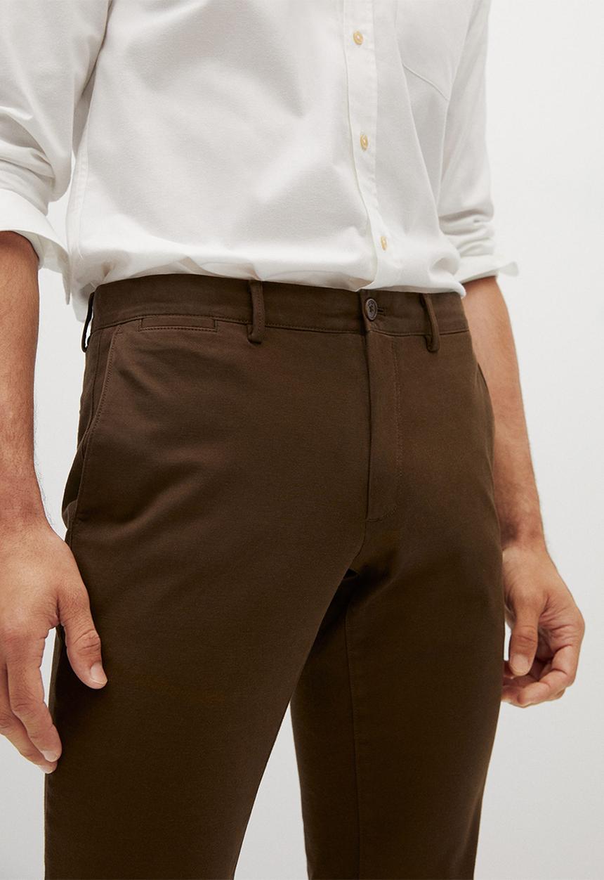 MANGO - Barna trousers - brown
