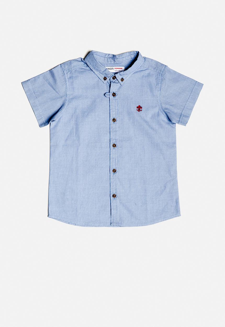 MINOTI - Boys short sleeve shirt - blue