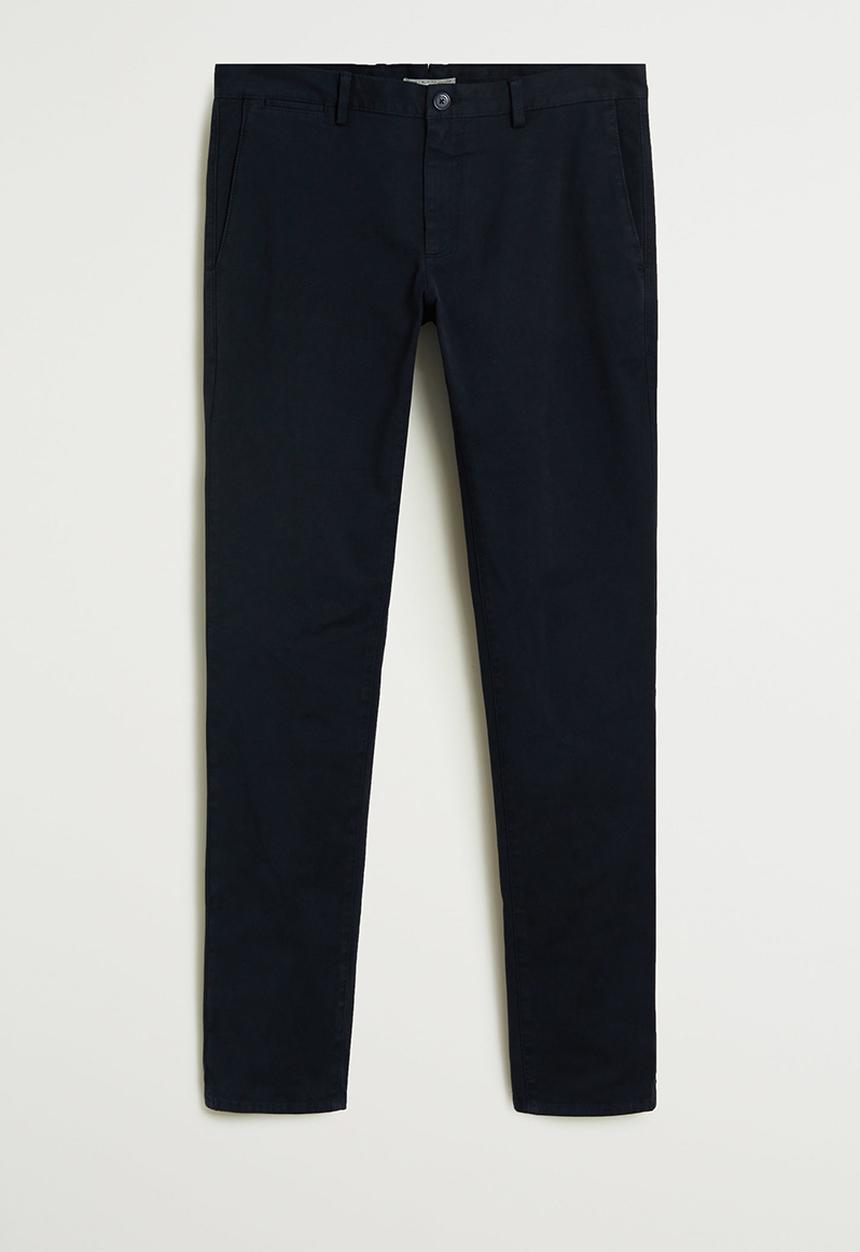 MANGO - Barna trousers - navy