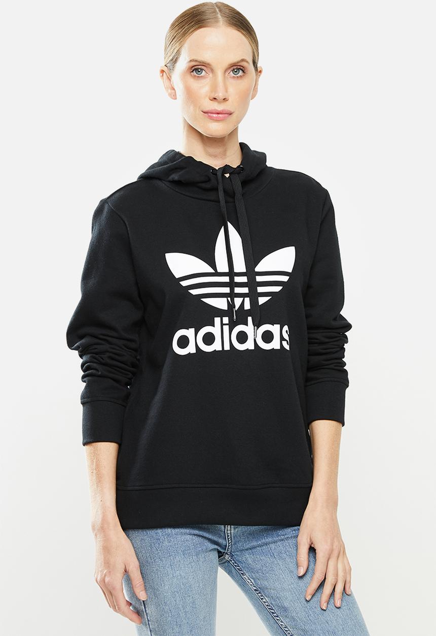 adidas Originals - Trefoil hoodie - black & white