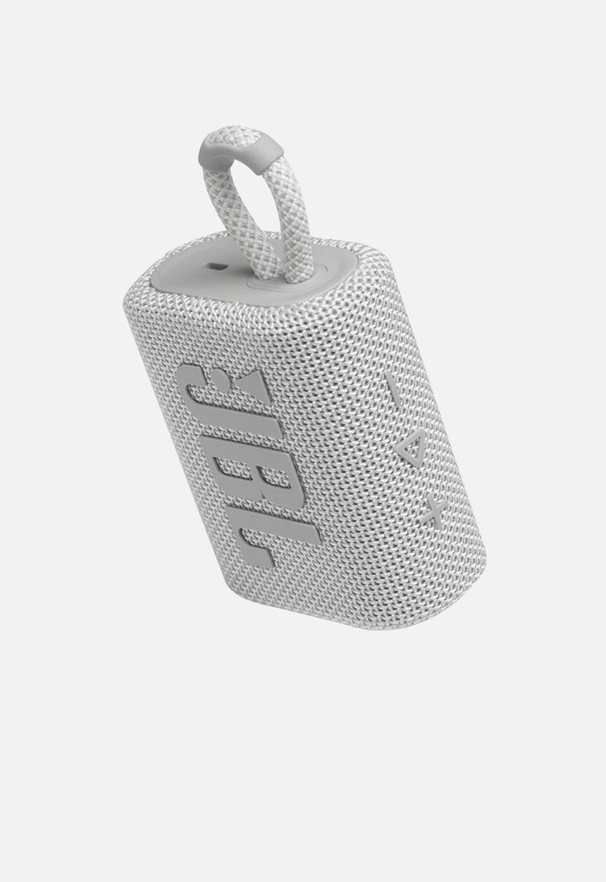 JBL - JBL GO3 Portable Bluetooth Speaker - White
