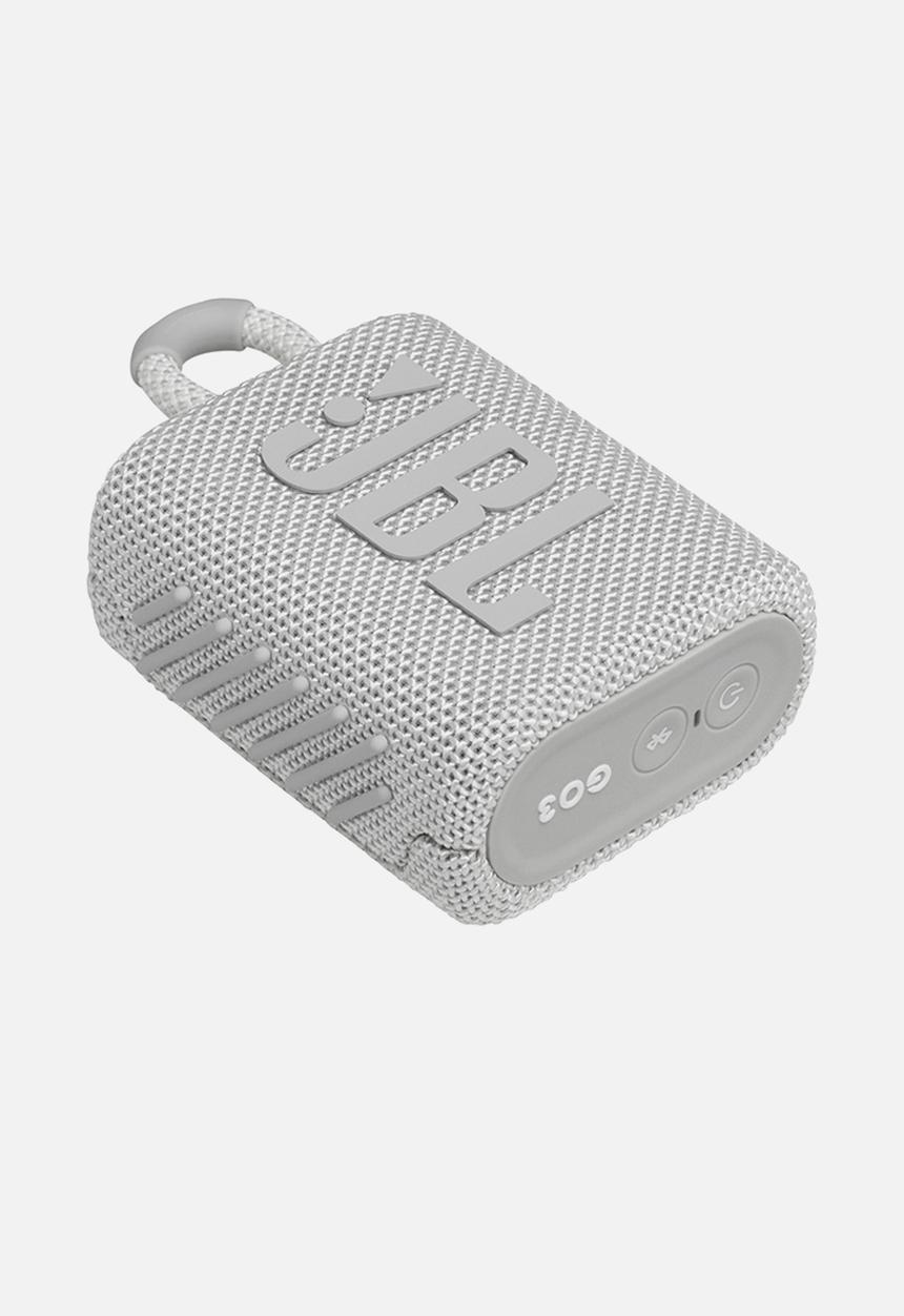 JBL - JBL GO3 Portable Bluetooth Speaker - White