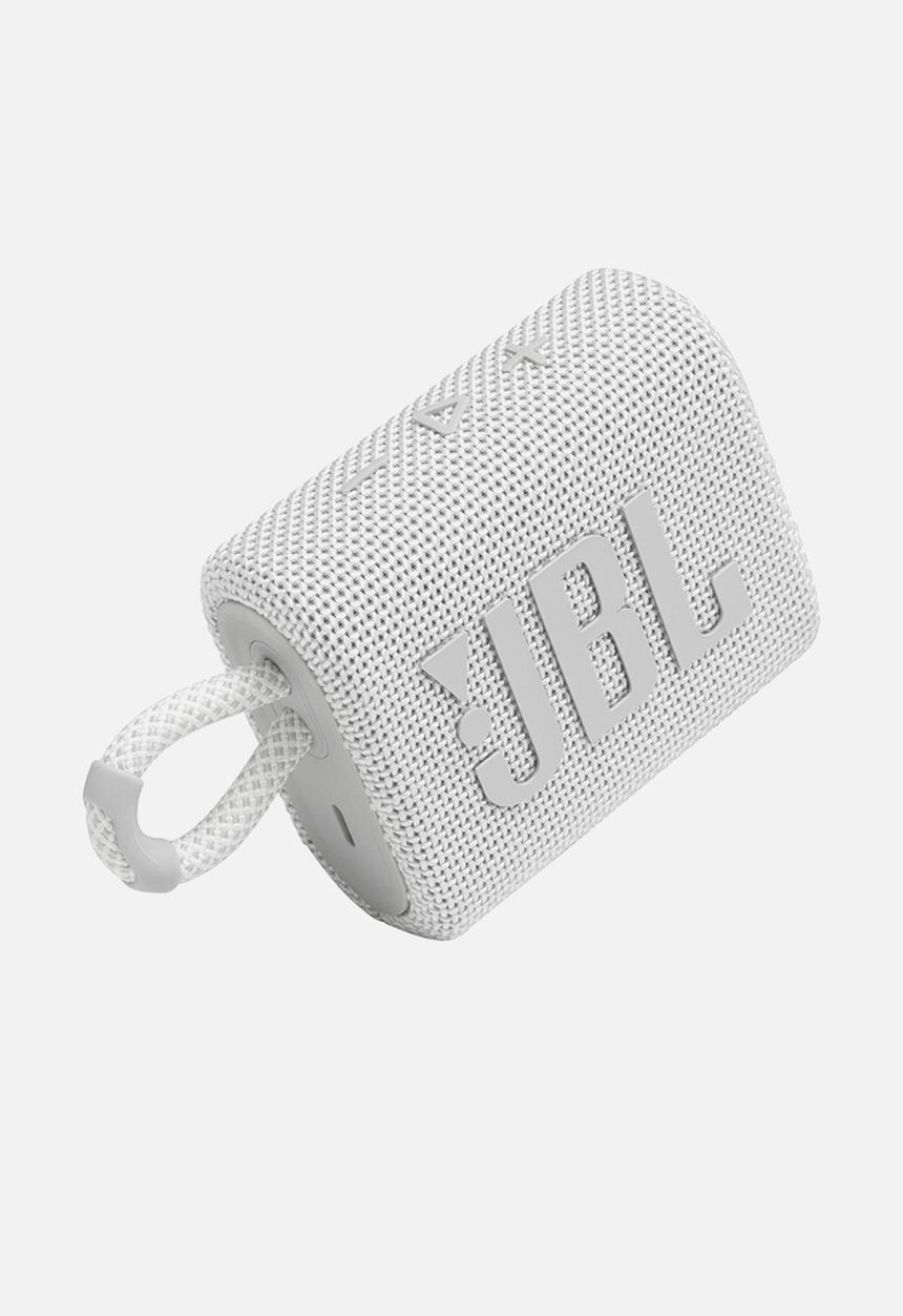 JBL - JBL GO3 Portable Bluetooth Speaker - White
