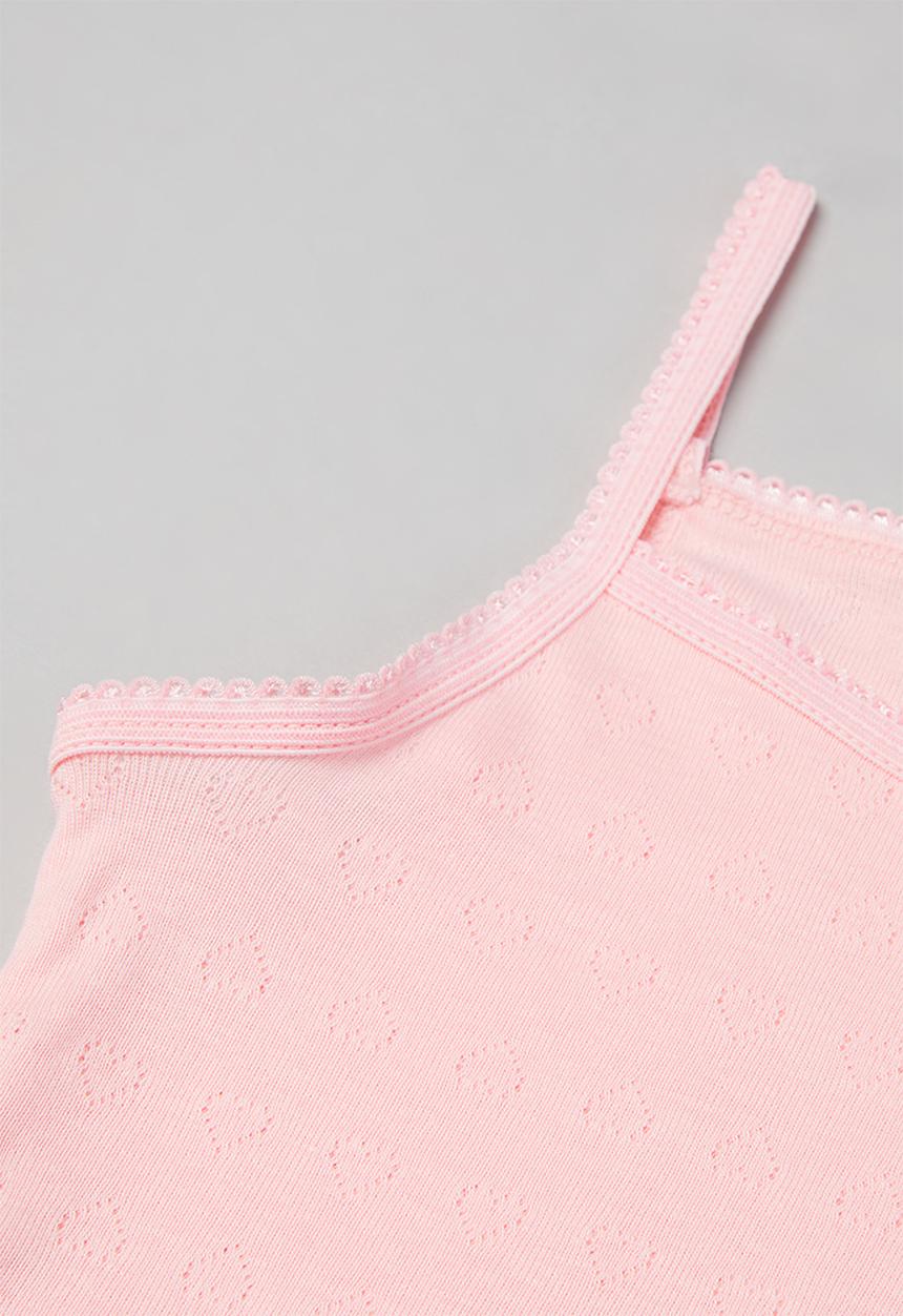 Pop Candy - Sleeveless vest - pink & white