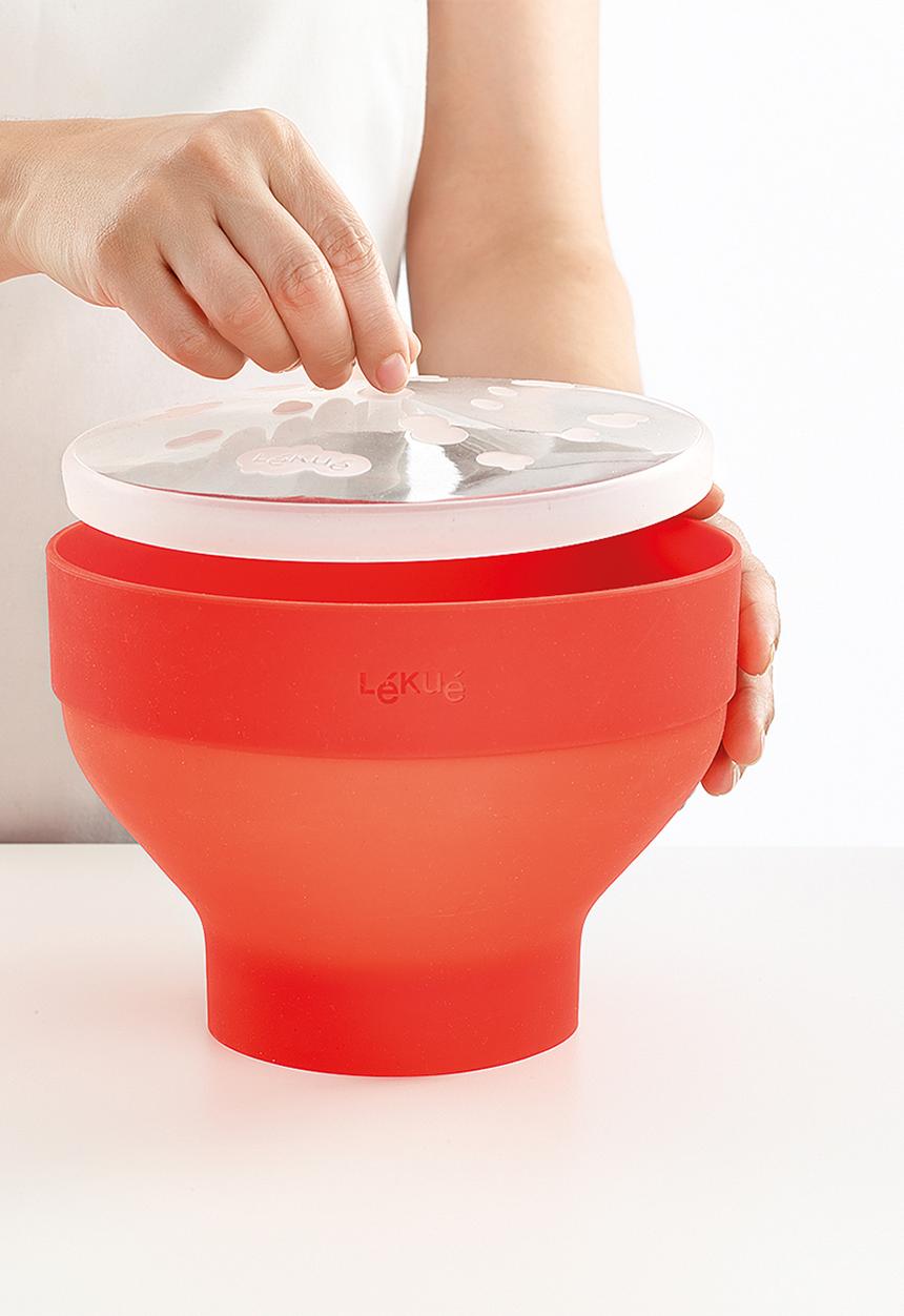 Lékué - Microwave popcorn maker - orange