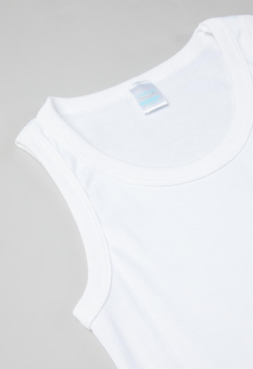 Pop Candy - 2 Pack sleeveless vests - white
