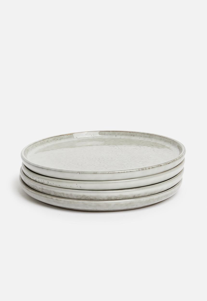 Sixth Floor - Brisa side plate set of 4 - stone