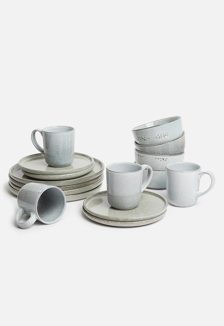 Sixth Floor - Brisa side plate set of 4 - stone